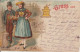 1900 - ALSACE - CONVOYEUR BAHNPOST SENNHEIM MASMÜNSTER (IND 10) ZUG 448 - CP PUB GRUSS FRANCK ! => PETITE FONTAINE - Storia Postale