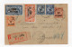 !!! ENTIER POSTAL MOUCHON DE PORT SAID DE 1926 + COMPLTS AFFRANCH RECOMMANDE POUR LA BELGIQUE - Lettres & Documents