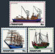 Singapore 164-166, 166a, MNH. Mi 167-169, Bl.4. Shipping Industry, 1972. Ships. - Singapur (1959-...)