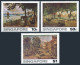 Singapore 254-256, 256a, MNH. Mi 257-259,Bl.8. Paintings Of Old Singapore, 1976. - Singapur (1959-...)