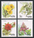 Thailand 1363-1366, 1366a & Imperf, MNH. Mi 1380-1383, Bl.27A-27B. Flowers 1990. - Thaïlande