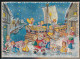 KERSTMIS KALENDER  N° 851 C KRÜGER KALENDER  JAREN 50. 280 X 200 MM                                     2 SCANS - Tamaño Grande : 1941-60