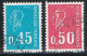 FRANCE : N° 1663 Et 1664 Oblitérés (Marianne De Béquet) - PRIX FIXE - - 1971-1976 Marianne (Béquet)