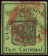 SUISSE - SBK 6 GENEVE 5C VERT GRANDE AIGLE - OBLITERE - CERTIFICAT SCHELLER - 1843-1852 Timbres Cantonaux Et  Fédéraux
