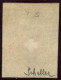 SUISSE - SBK 16II  10 RAPPEN - PAPIER CARTON - CROIX NON ENCADREE - POSITION 5 - OBLITERE - SIGNE SCHELLER - 1843-1852 Timbres Cantonaux Et  Fédéraux