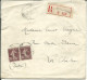 FRANCE LETTRE RECOMMANDEE 40c CHATEAUROUX POUR LA CHATRE ( INDRE ) DE 1910  LETTRE COVER - 1877-1920: Période Semi Moderne