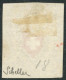 SUISSE - SBK 16II  10 RAPPEN - PAPIER CARTON - CROIX NON ENCADREE - POSITION 18 - OBLITERE - SIGNE SCHELLER - 1843-1852 Federale & Kantonnale Postzegels