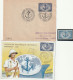 N°889, 1er Jour Paris 12/5/51+ Obl Illustré Congrès De Bordeaux + Variété Bleu Gris. Cote 330€. Rare. Collection BERCK. - Covers & Documents