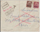 1940 - ALSACE ALLEMANDE - ENVELOPPE De OBEREHNHEIM => PARIS POSTE RESTANTE - CENSURE + TAXE => RETOUR - Brieven En Documenten