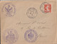 1915 - ALSACE RECONQUISE - ENVELOPPE MAIRIE De HUSSEREN WESSERLING (CACHET PROVISOIRE) => PARIS - Covers & Documents