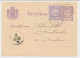 Briefkaart G. 18 / Bijfrankering Den Haag - Duitsland 1879 - Ganzsachen