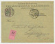 Em. Bontkraag Aangetekend Amsterdam - Duitsland 1901 - Non Classés