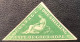 COGH SG 8 XF Unused(*) With RPS Cert, 1858-62 1s Bright Yellow Green Triangular (South Africa Cape Of Good Hope - Cabo De Buena Esperanza (1853-1904)