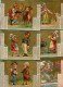 Lot 6 Grands Chromos   Chromo Calendrier 1880 1881 BOGNARD 3 58 59 Caricatures 139 X103 - Other & Unclassified