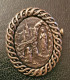 Broche Religieuse Argenté Début XXe "Notre-Dame De Lourdes" Religious Brooch - Godsdienst & Esoterisme