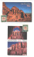 JORDAN POATCARD - PETRA WITH STAMPS - Jordanien