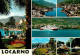 12900739 Locarno Lago Maggiore Fliegeraufnahme Tragflaechenboot Park Brunnen Ufe - Other & Unclassified