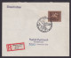 München Riem Deutsches Reich R Brief EF 671 Erfurt Thüringen Bogenrand SST Das - Storia Postale