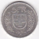 Suisse 5 Francs 1932 B En Argent - 5 Franken