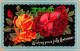 R359639 Wishing You A Jolly Christmas. Roses. 1911 - Monde