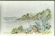 Ile De Port-Cros - La Baie - Le Village - Aquarelle Originale De Jean Falcucci - (P) - Other & Unclassified