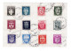 France N° 553 à 564 Oblitérés TAD Paris92 R Vignon 05/10/1942 Sur Verso Entier Postal 1,20 Frs Pétain TTB - 1921-1960: Modern Period