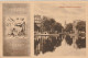 2xAK Amsterdam Damrak Met Beurs, Binnen Amstel 1813-1913 100 Jaar Onafhankelijkheid Willem I Gevelsteen   3792 - Amsterdam