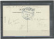 CACHET MILITAIRE -76 DIEPPE -CP- FRAPPE SUP-DOUBLE CERCLE ,BLEU,37mm-CHEMINS DE FER ET PORTS /*DIEPPE* - WW I