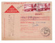 France N° 1036 X 2 Sur Carte Postale CCP Moulins Les Metz 16/02/1957 TTB - 1921-1960: Modern Tijdperk