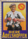 095309GF/ Bière ADELSHOFEN, Plaque Publicitaire Métallique En Forme De Carte Postale - Sonstige & Ohne Zuordnung