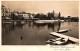Canal View Off City Boats And Pier Happy New Year Congratulations Card Real Photo Vintage Postcard - Zürich