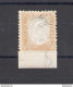 1862 Regno D'Italia, N. 4pb - 80 Cent Giallo Arancio Con Bordo Integrale Di Foglio In Bassso E Spazio Tipografico Vertic - Other & Unclassified