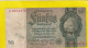 REICHSBANKNOTE . 50 MARK   . 30-3-1933 . N°  U.6014476 .  2 SCANNES  .  BILLET USITE - 50 Mark