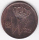 Pays Bas 1 Cent 1822 Willem I En Cuivre, KM# 47 - 1815-1840 : Willem I