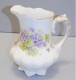 -JOLI ANCIEN POT A LAIT CREMIER PORCELAINE  Décor De Violettes Collection    E - Autres & Non Classés