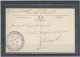 CACHET MILITAIRE -76 EU -CP- FRAPPE SUP-DOUBLE CERCLE ,VIOLET,38mm-GARDE DES VOIES DE COMMUNICATIONS /*3è REGION * - WW I