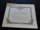 VP-92 , Diplôme , Militaria, Union Des Femmes De France, Croix Rouge, Médaille De Guerre, 1919 - Dokumente