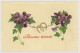 Lot De 16 Cartes De Voeux, Début 1900 - Gaufrées, Celluloïde - Fleurs, Muguet, Hirondelles, Brouette, Roses, Marie - New Year