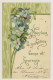 Delcampe - Lot De 16 Cartes De Voeux, Début 1900 - Gaufrées, Celluloïde - Fleurs, Muguet, Hirondelles, Brouette, Roses, Marie - Nouvel An