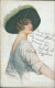 Cs545 Cartolina Art Deco Donnina Woman Lady Illustratore Artist - Andere & Zonder Classificatie