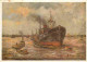 Art - Peinture - J Hageman - Gezicht Op De Maas - Bateaux - CPM - Voir Scans Recto-Verso - Paintings