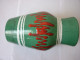 Delcampe - Vase West Germany - Scheurich - Vert Rouge Et Blanc - Andere & Zonder Classificatie