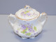 -JOLI ANCIEN POT SUCRIER PORCELAINE  Décor De Violettes Collection       E - Otros & Sin Clasificación