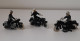 Lot De 3 Moto Motard De La Gendarmerie Police Tour De France Minialuxe Cofalu Aludo Plastique - Jouets Anciens