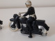 Delcampe - Lot De 3 Moto Motard De La Gendarmerie Police Tour De France Minialuxe Cofalu Aludo Plastique - Jouets Anciens