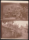 Photographie Militaria Soldats Première Guerre Mondiale WW1 Voiture Uniformes Poilus Chemin Des Dames? Aisne? 6 X 9 Cm - Guerra, Militari