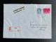 NETHERLANDS 1990 REGISTERED LETTER AXEL TO LEIDERDORP 16-08-1990 NEDERLAND AANGETEKEND - Briefe U. Dokumente