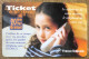 TICKET TÉLÉPHONE FRANCE TÉLÉCOM FILLETTE NEUF PREPAID PREPAYÉE CALLING CARD TELECARTE SCHEDA PHONE CARD - Tickets FT