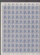 100   Timbres **    957     1947   80 Pf. Blau    100 Ganzbogen-Briefmarken Feuille Entière - Neufs