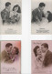 95A - LOT De 4 CPA - Carte Fantaisie - Couples - Coppie